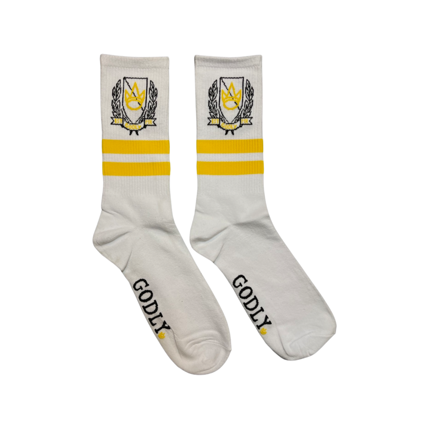 Logo Pima Soft Socks (WHT)