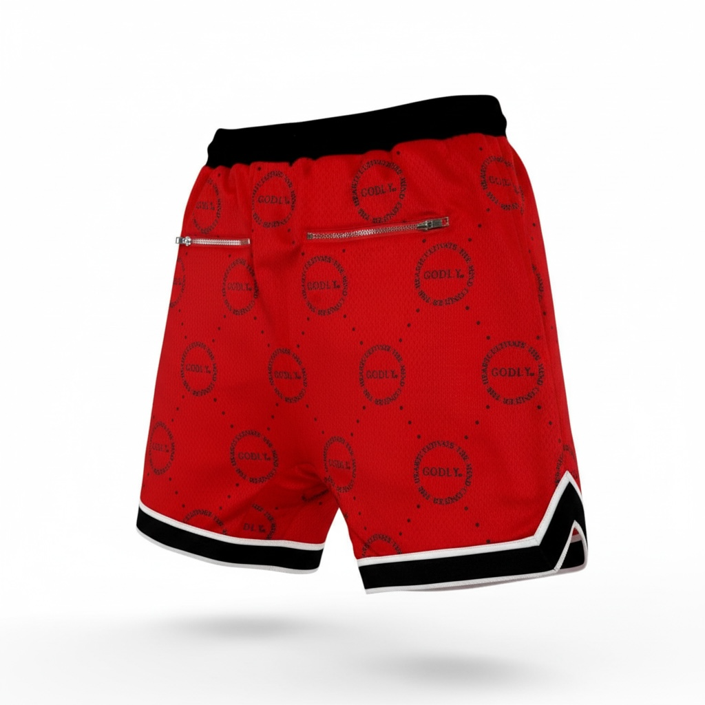 Logo Championship Shorts "Cherry Red"