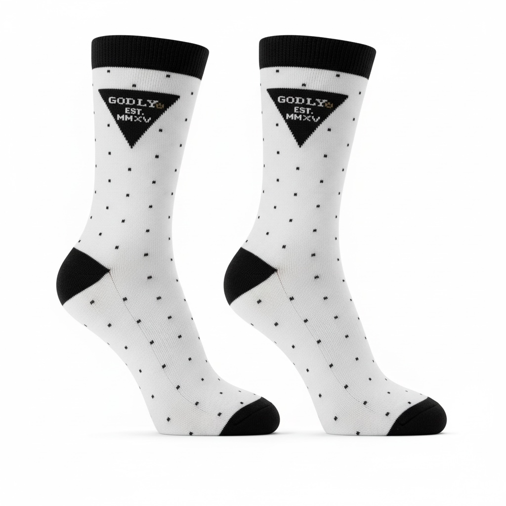Logo Polka Dot Socks