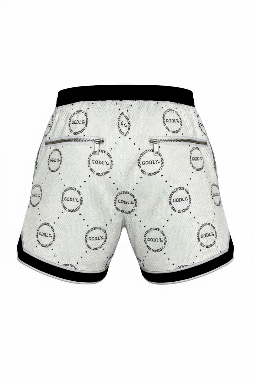Logo Championship Shorts "Pearl White"