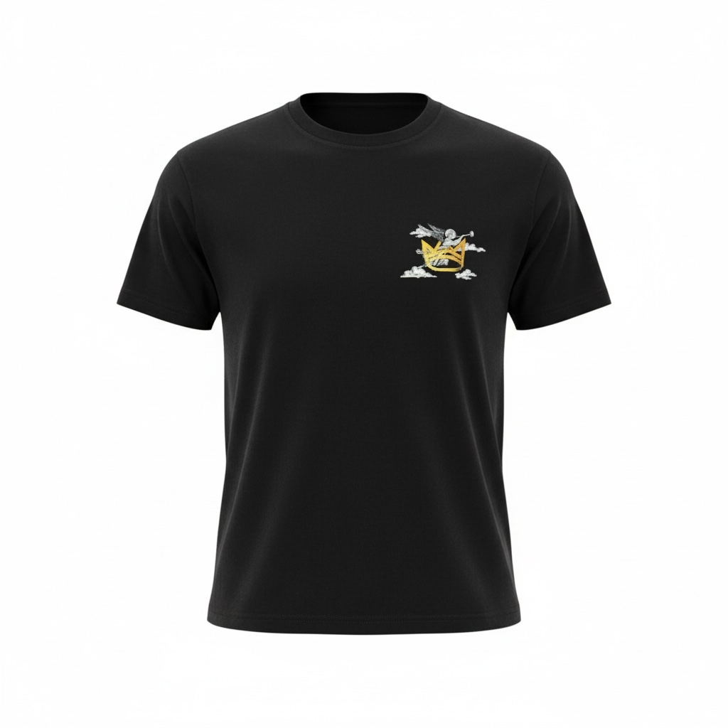 Angel Knit Tee “Black”