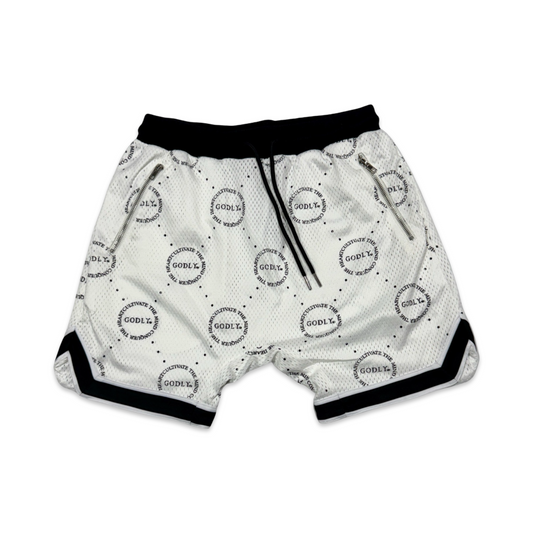 Logo Championship Shorts "Pearl White"