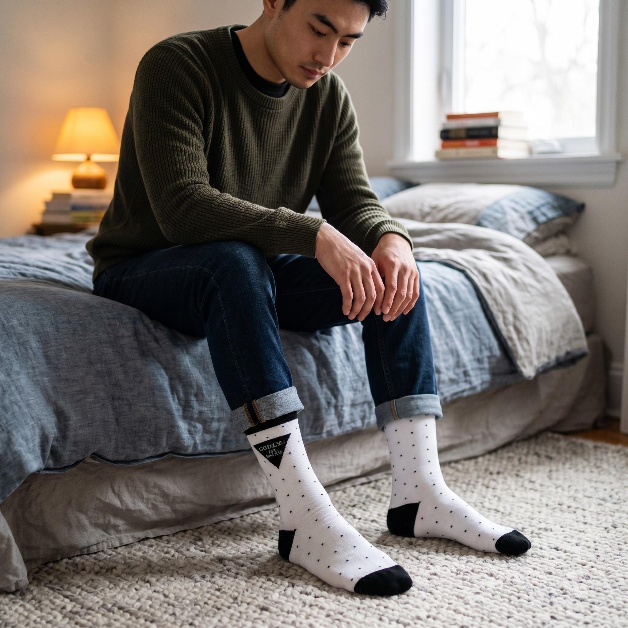 Logo Polka Dot Socks