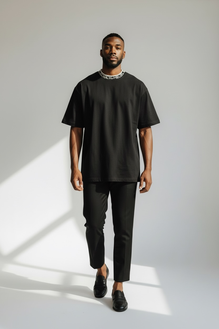 Translation Neck Logo Knit