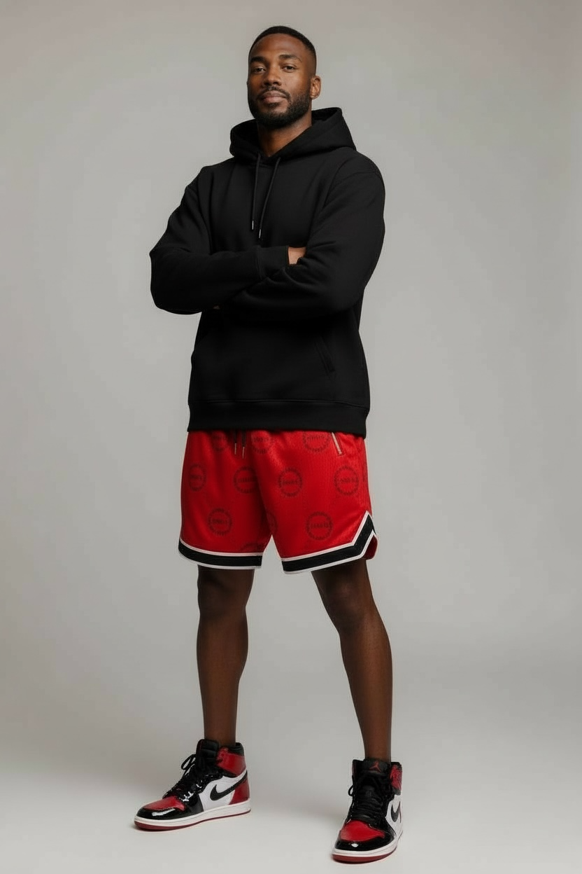 Logo Championship Shorts "Cherry Red"